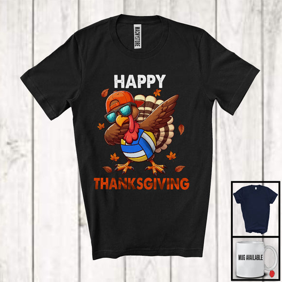 MacnyStore - Happy Thanksgiving; Awesome Thanksgiving Fall Pilgrim Turkey Volleyball; Sport Player Team T-Shirt