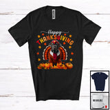 MacnyStore - Happy Thanksgiving; Lovely Turkey Cosplay Cane Corso Owner Lover; Autumn Fall Leaves T-Shirt