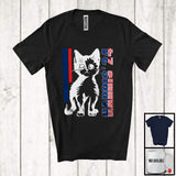 MacnyStore - Harris 2024; Adorable Cat Vote Election American Flag President; Matching Patriotic Group T-Shirt