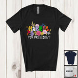 MacnyStore - Harris For President; Floral Election Vote 2024 America; Flowers Lover Matching Family Group T-Shirt