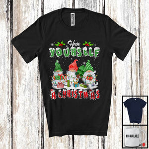 MacnyStore - Have Yourself A Christmas, Cheerful X-mas Lights Gnome Snowing Around, Family Group T-Shirt