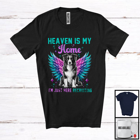 MacnyStore - Heaven Is My Home; Adorable Memory Family Border Collie Owner; Matching Memorial Group T-Shirt