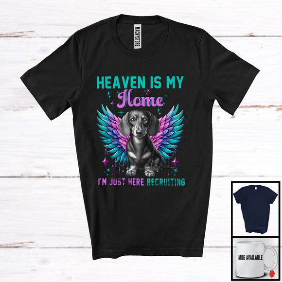 MacnyStore - Heaven Is My Home; Adorable Memory Family Dachshund Owner; Matching Memorial Group T-Shirt