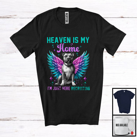 MacnyStore - Heaven Is My Home; Adorable Memory Family Pit Bull Owner; Matching Memorial Group T-Shirt