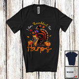 MacnyStore - I Am Thankful For Harps; Humorous Thanksgiving Turkey Playing Musical Instruments T-Shirt