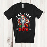 MacnyStore - I Do It For The Ho's; Wonderful Christmas Santa Drinking Wine Drunker; African Family T-Shirt