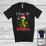 MacnyStore - I Found The Pickle; Sarcastic Christmas Adult Santa Pickle; Matching Couple Family X-mas T-Shirt