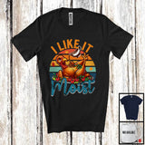 MacnyStore - I Like It Moist, Humorous Thanksgiving Costume Turkey Feast, Vintage Retro Dinner Family T-Shirt