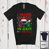 MacnyStore - I Paused My Game For Christmas, Joyful Christmas Costume Game Controller, Gaming Gamer Group T-Shirt