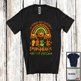 MacnyStore - I Teach The Cutest Pre-K Pumpkins; Lovely Thanksgiving Fall Rainbow Three Pumpkin; Teacher T-Shirt