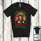 MacnyStore - I Teach The Cutest Pre-K Reindeers; Lovely Christmas Rainbow Three Reindeers; X-mas Teacher T-Shirt