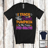 MacnyStore - I Teach The Cutest Pumpkin In The Patch 3rd Grade; Joyful Halloween Witch Teacher T-Shirt