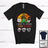 MacnyStore - I Want To Suction' Your Blood; Horror Halloween Moon Witch Zombies Tooth; Dental Dentist T-Shirt