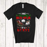 MacnyStore - I Was Recently Run Over By A Bunny; Humorous Christmas Santa Sleigh; Runner Running T-Shirt