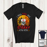 MacnyStore - I Will Stab You Stabby Stab; Creepy Halloween Costume Moon Sugar Skull; Nurse Nursing Lover T-Shirt