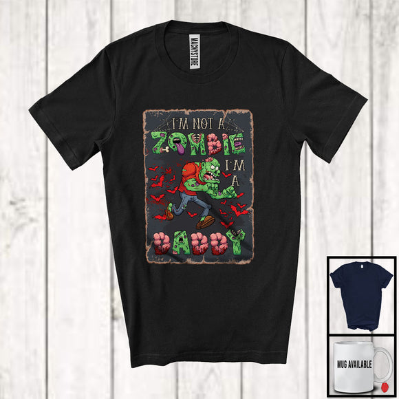 MacnyStore - I'm Not A Zombie I'm A Daddy; Horror Halloween Costume Zombie Lover; Family Group T-Shirt