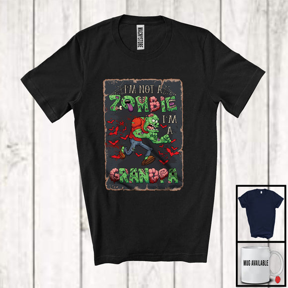 MacnyStore - I'm Not A Zombie I'm A Grandpa; Horror Halloween Costume Zombie Lover; Family Group T-Shirt