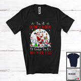 MacnyStore - I'm A Lunch Lady I'm On The Nice List; Amazing Christmas Moon Santa Lunch Lady; X-mas Jobs T-Shirt