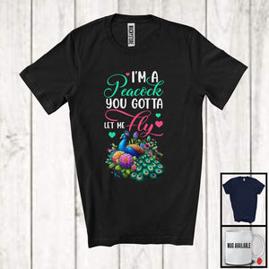 MacnyStore - I'm A Peacock You Gotta Let Me Fly; Floral Flowers Peacock Animal Lover; Family Group T-Shirt