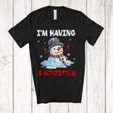 MacnyStore - I'm Having A Meltdown; Humorous Christmas Snowman; X-mas Teacher Family Group T-Shirt