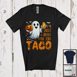 MacnyStore - I'm Just Here For Taco, Lovely Halloween Costume Boo Ghost Eating, Food Lover Group T-Shirt