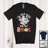 MacnyStore - I'm Just Here For The Boos; Awesome Halloween Boo Ghost Drinking Wine; Drunker Team T-Shirt