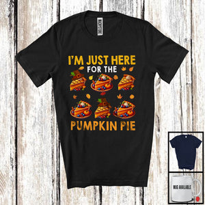 MacnyStore - I'm Just Here For The Pumpkin Pie; Happy Thanksgiving Pilgrim Pumpkin Pie; Family Group T-Shirt