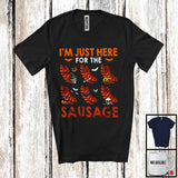 MacnyStore - I'm Just Here For The Sausage; Creepy Halloween Skull Food Lover; Family Group T-Shirt