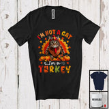 MacnyStore - I'm Not A Cat I'm A Turkey; Humorous Thanksgiving Turkey Cat Owner Lover; Family Group T-Shirt