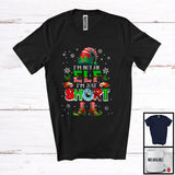 MacnyStore - I'm Not An ELF I'm Just Short; Adorable Christmas ELF Costume Pajama; Snowing Family T-Shirt