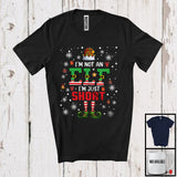 MacnyStore - I'm Not An ELF I'm Just Short, Sarcastic Christmas ELF Gnome Snow Around, X-mas Family T-Shirt