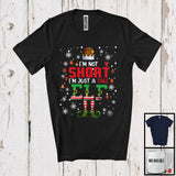 MacnyStore - I'm Not Short I'm Just A Tall ELF, Sarcastic Christmas ELF Gnome Snow Around, X-mas Family T-Shirt