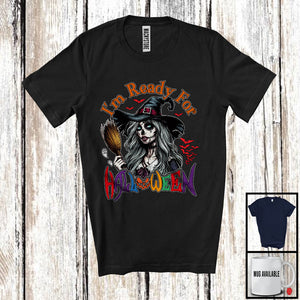 MacnyStore - I'm Ready For Halloween; Creepy Halloween Costume Witch Lover; Matching Family Group T-Shirt