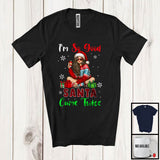 MacnyStore - I'm So Good Santa Came Twice; Sarcastic Christmas Adult Santa Girl; X-mas Plaid Family Group T-Shirt