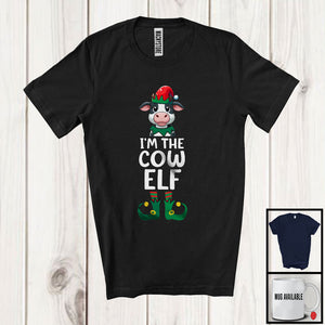 MacnyStore - I'm The Cow Elf; Humorous Christmas Elf Costume Farm Animal Lover; Farmer Family Group T-Shirt