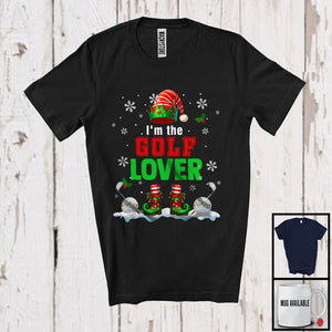 MacnyStore - I'm The Golf Lover; Awesome Christmas Elf Costume Snowing; Sport Playing Player Team T-Shirt