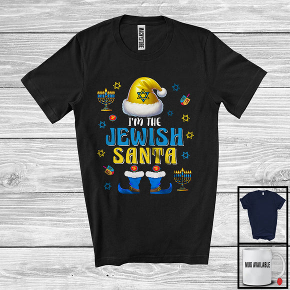 MacnyStore - I'm The Jewish Santa; Awesome Hanukkah Santa Costume Menorah; Matching Family Group T-Shirt