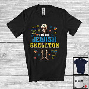 MacnyStore - I'm The Jewish Skeleton; Awesome Hanukkah Skeleton Costume Menorah; Family Group T-Shirt