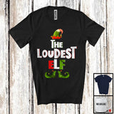 MacnyStore - I'm The Loudest Elf; Wonderful Christmas Elf Costume Pajamas; X-mas Matching Family Group T-Shirt