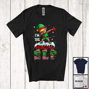 MacnyStore - I'm The Principal ELF; Wonderful Christmas Dabbing ELF Snowing Around; Family Group T-Shirt