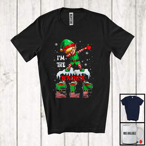 MacnyStore - I'm The Teacher ELF; Wonderful Christmas Dabbing ELF Snowing Around; Family Group T-Shirt