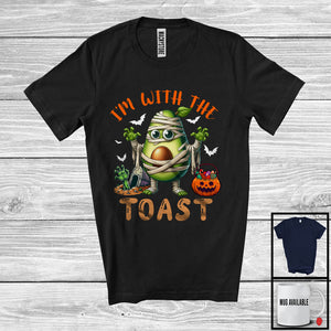 MacnyStore - I'm With The Toast; Humorous Halloween Costume Avocado Mummy; Vegan Couple Family Group T-Shirt