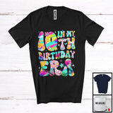 MacnyStore - In My 10th Birthday Era; Lovely Colorful 10th Old Birthday Celebration Flowers; Girls Family Group T-Shirt