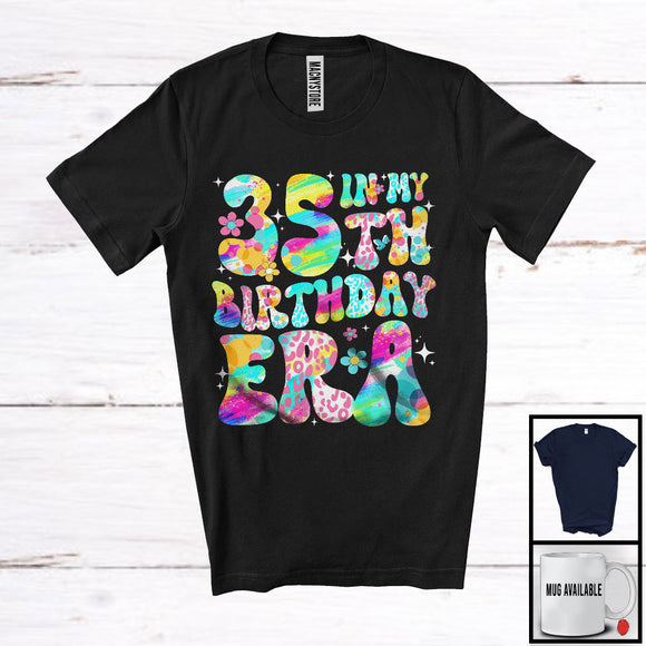 MacnyStore - In My 35th Birthday Era; Lovely Colorful 35th Birthday Celebration Flowers; Girls Family Group T-Shirt