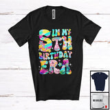 MacnyStore - In My 5th Birthday Era; Lovely Colorful 5th Old Birthday Celebration Flowers; Girls Family Group T-Shirt