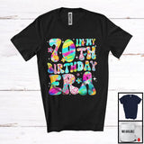 MacnyStore - In My 70th Birthday Era; Lovely Colorful 70th Birthday Celebration Flowers; Girls Family Group T-Shirt