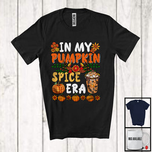 MacnyStore - In My Pumpkin Spice Era; Wonderful Thanksgiving Pumpkin Spice; Flowers Family Group T-Shirt