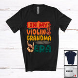 MacnyStore - In My Violin Grandma ERA, Proud Mother's Day Rock Music Hand, Musical Instruments Family T-Shirt