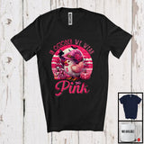 MacnyStore - In October We Wear Pink; Adorable Breast Cancer Halloween Pink Witch Chicken; Animal Lover T-Shirt