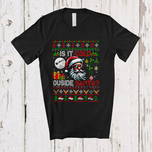 MacnyStore - Is It Cold Outside Santa; Awesome Christmas Sweater Santa Face Sunglasses; Family Group T-Shirt